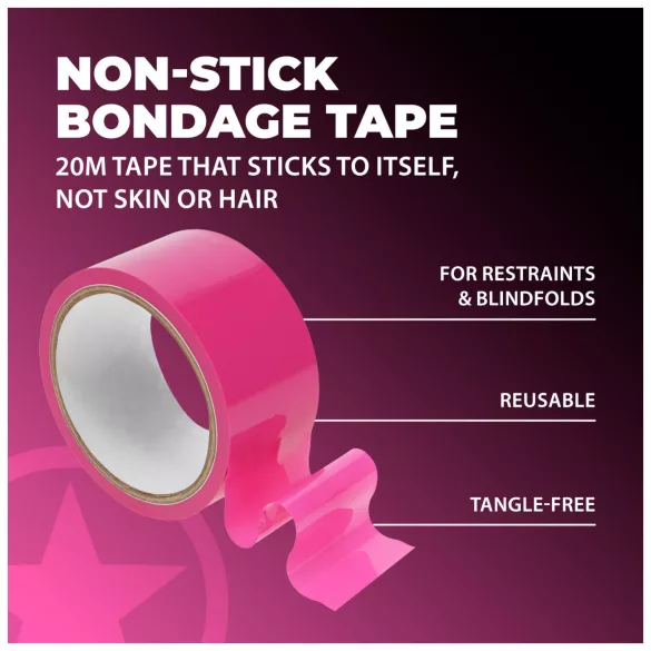 Ouch! - selbstklebendes Bondage-Tape (rosa) - 20 m