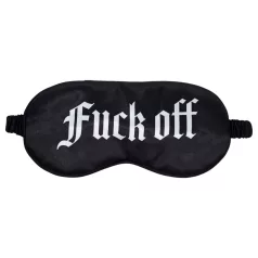   Autsch! - Satin-Schlafmaske mit der Aufschrift „Fuck Off“ (schwarz)