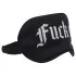 Autsch! - Satin-Schlafmaske mit der Aufschrift „Fuck Off“ (schwarz)