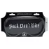 Autsch! - Satin-Schlafmaske mit Aufschrift „Suck Don't Bite“ (schwarz)