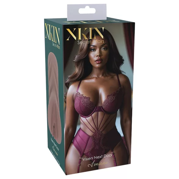 XKIN Next Door Amani - lebensechter Vaginalmasturbator (dunkles Natur)