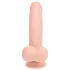 RealRock - realitätsnaher Vibrator mit doppelter Dichte (hautfarben) - 18 cm