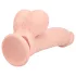 RealRock - realitätsnaher Vibrator mit doppelter Dichte (hautfarben) - 18 cm