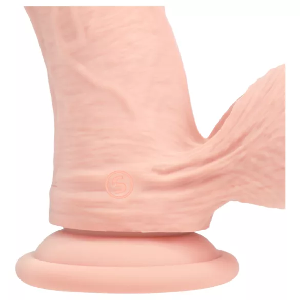 RealRock - realitätsnaher Vibrator mit doppelter Dichte (hautfarben) - 18 cm