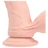 RealRock - realitätsnaher Vibrator mit doppelter Dichte (hautfarben) - 18 cm