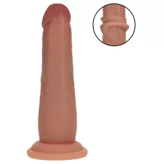   RealRock - Dildo mit doppelter Dichte, naturgetreu (sonnengebräunt) - 15,5 cm