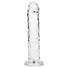   RealRock - naturgetreuer Dildo mit Saugnapf (transparent) - 12,7 cm