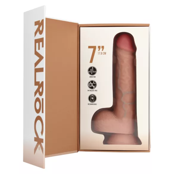 REALROCK - Saugnapf-Vibrator - natürlich (18cm)