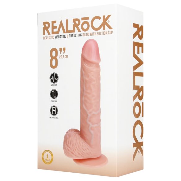 REALROCK - Saugnapf Stoßvibrator - natur (20,5cm)