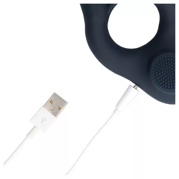 Loveline - vibrierender Penisring mit Klitorisstimulation (grau)