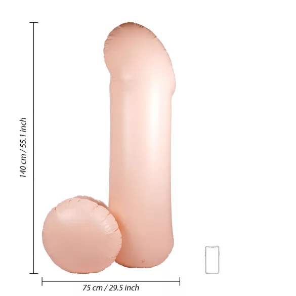 Blow Me Up - Aufblasbarer Willy-Luftballon (140cm)