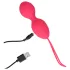 Loveline - gerippte vibrierende Geishakugel (pink)
