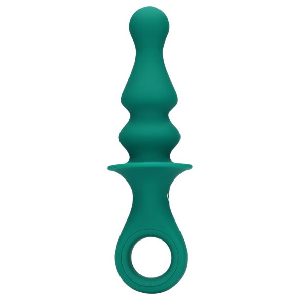 Loveline - Akku Anal Vibrator mit Perlen (grün)