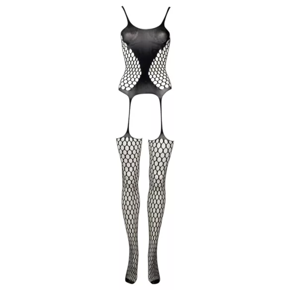 Le Désir - gepunktetes Netz-Set - (schwarz) - S-XL