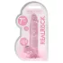 REALROCK - durchsichtiges realistisches Dildo - pink (17 cm)