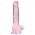 REALROCK - durchsichtiges realistisches Dildo - pink (17 cm)