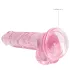REALROCK - durchsichtiges realistisches Dildo - pink (17 cm)
