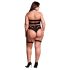 Le Désir Plus Size - 3-teiliges Dessous-Set - Schwarz (XL-4XL)