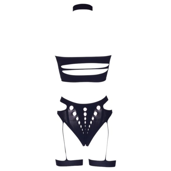 Le Désir Plus Size - 3-teiliges Dessous-Set - Schwarz (XL-4XL)