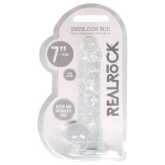  REALROCK - transparenter realistischer Dildo - transparent (17cm)
