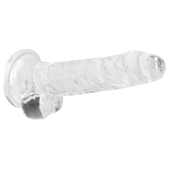 REALROCK - transparenter realistischer Dildo - transparent (17cm)