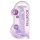 REALROCK - realistischer transparenter Dildo - Lila (19cm)
