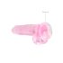 REALROCK - Transparenter realistischer Dildo - Rosa (19 cm)