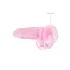 REALROCK - Transparenter realitätsnaher Dildo - Pink (19cm)