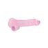REALROCK - Transparenter realistischer Dildo - Rosa (19 cm)