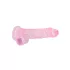 REALROCK - Transparenter realitätsnaher Dildo - Pink (19cm)