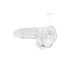 REALROCK - Durchsichtiger, realistischer Dildo - Transparent (19cm)
