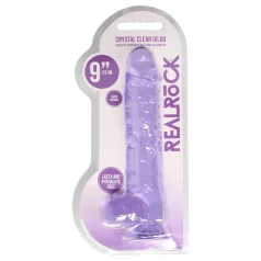 REALROCK - durchsichtiges lebensechtes Dildo - lila (22cm)