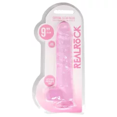 REALROCK - transparenter realitätsnaher Dildo - Pink (22cm)
