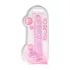 REALROCK - transparenter realitätsnaher Dildo - Pink (22cm)