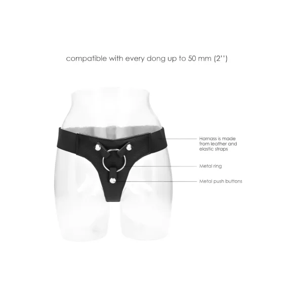 REALROCK Elastisch - Strap-on Slip (schwarz)