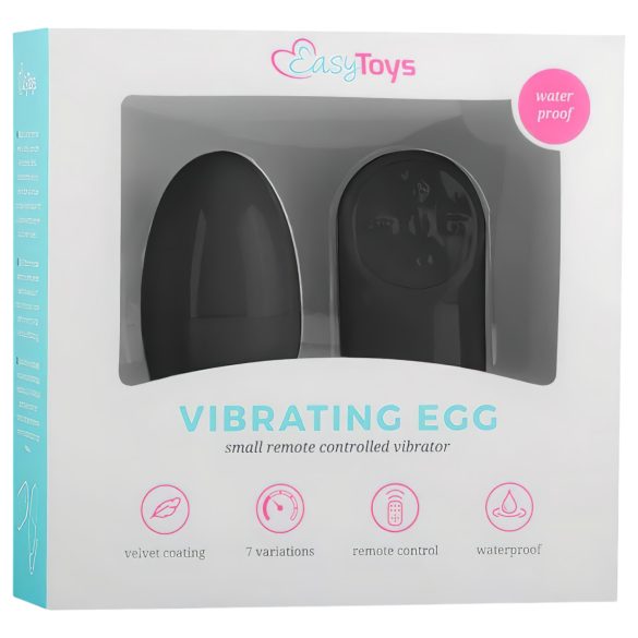 Easytoys - Funkferngesteuertes Vibro-Ei, 7 Modi (schwarz)