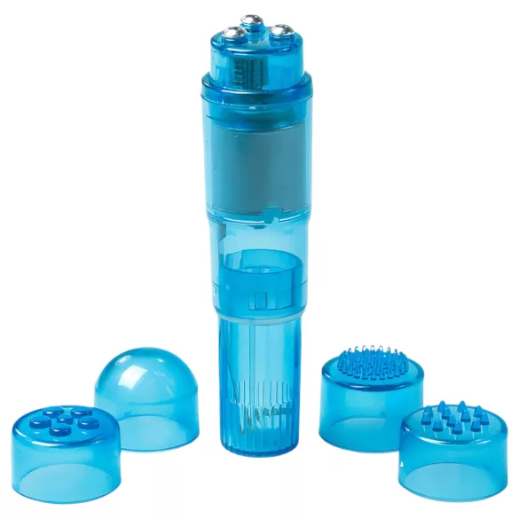 Easytoys Pocket Rocket - Vibrator-Set - Blau (5-teilig)