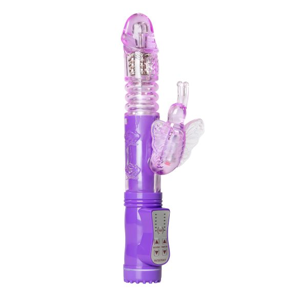 Easytoys Butterfly - Dreh- und Stoßvibrator (Lila)