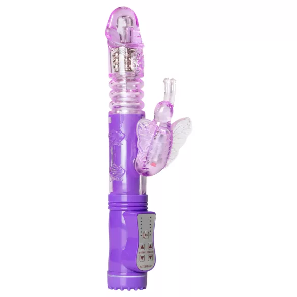 Easytoys Butterfly - rotierender Stoßvibrator (Lila)