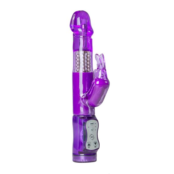 Easytoys Rabbit - Drehperlen-Vibrator mit Klitorisarm (Lila)