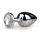 Easytoys - Metall Anal Plug (Silber-Weiß)