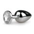 Easytoys - Metall Anal Plug (Silber-Weiß)