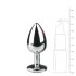 Easytoys - Metall Anal Plug (Silber-Weiß)