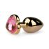 Easytoys Metall No.3 - Analdildo - gold-pink (2,5cm)