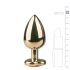 Easytoys Metall No.8 - Analplug mit Herzfuß - Gold-Pink (3,5 cm)