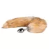 Easytoys Fox NO1 - Metall Analdildo mit Fuchsschwanz (silber-rot)