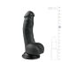 Easytoys - Saugfuß-Hoden Dildo (15cm) - Schwarz