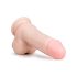 Easytoys - Saugnapf-Dildo mit Hoden (17,5cm) - natur