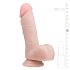 Easytoys - Saugnapf-Dildo mit Hoden (17,5 cm) - Hautfarben