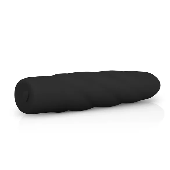 Easytoys Power Vibe - Gewundener Silikon-Vibrator (schwarz)